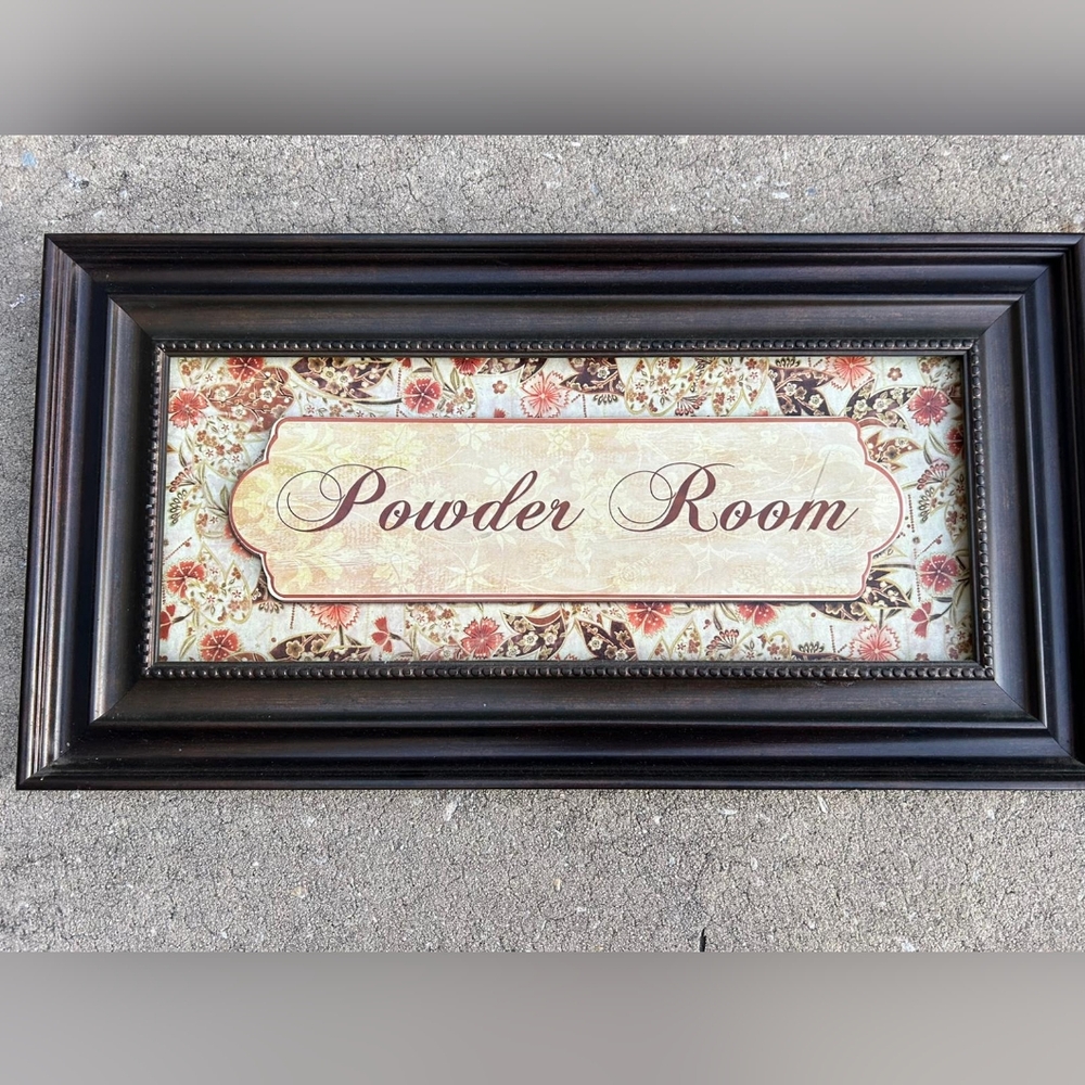 Elegant Powder Room Wall Art